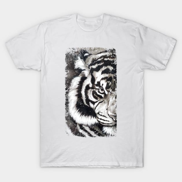 The ink tiger T-Shirt by LilianaTikage